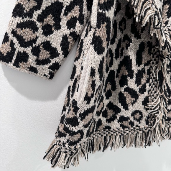 Alanui Kids Wild Spirit Cardigan Leopard Print Size 6 - Picture 10 of 16